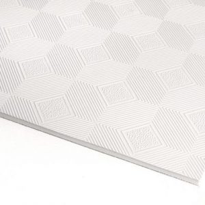 تایل گچی روکش PVC ساده طرح لوزی کی پلاس